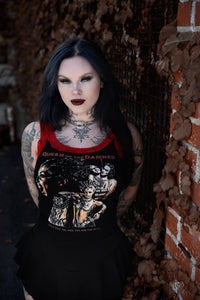 Queen of the Damned Lace Ribbed Tank