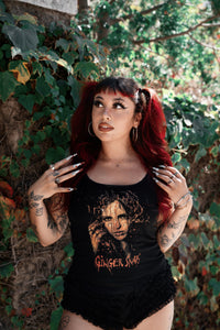 Ginger Snaps Blood Splatter Ribbed Lace Tank