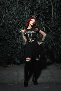 Bathory Fishnet Baby Doll Dress