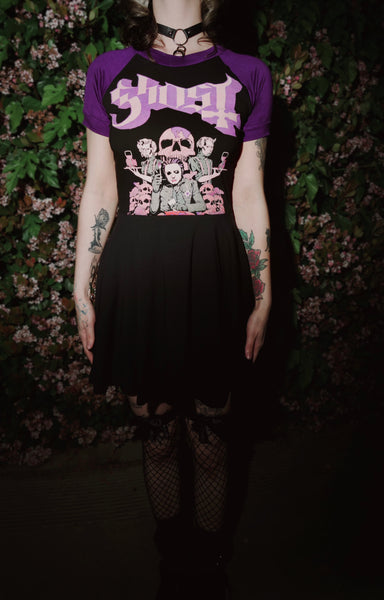Ghost (Purple Sleeves) Baby Doll Dress