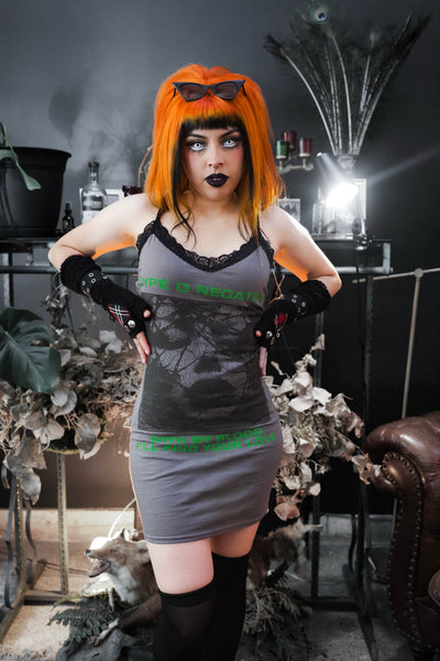 Type O Negative Lace Strap Dress (With my love)