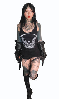 Death Meeting Ribbed Tank Top