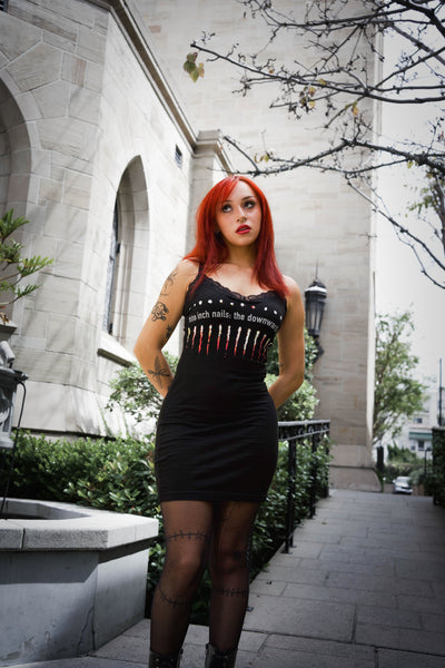 NIN Lace Strap Dress - Downward Spiral