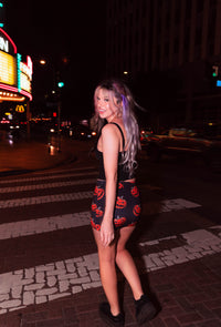 Pumpkins Mini Zip Skirt