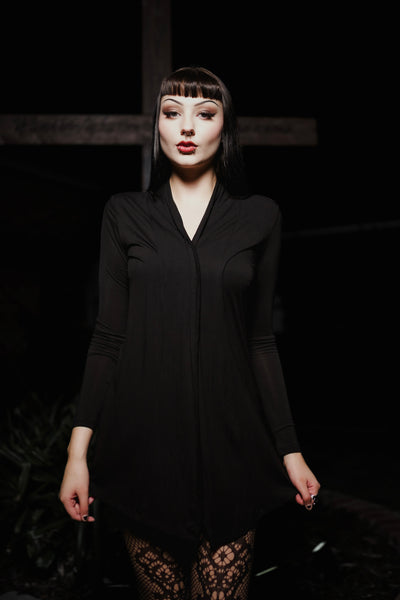 Almost Dead Long Cardigan