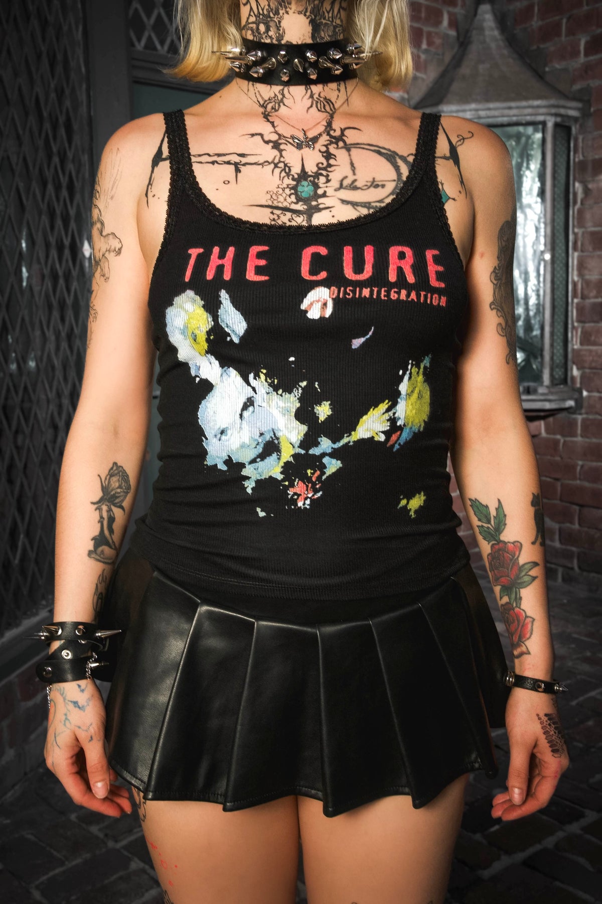 The Cure Ribbed Lace Tank (Limited edition)