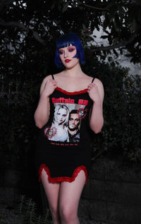 Buffalo '66 Slit Red Lace Dress