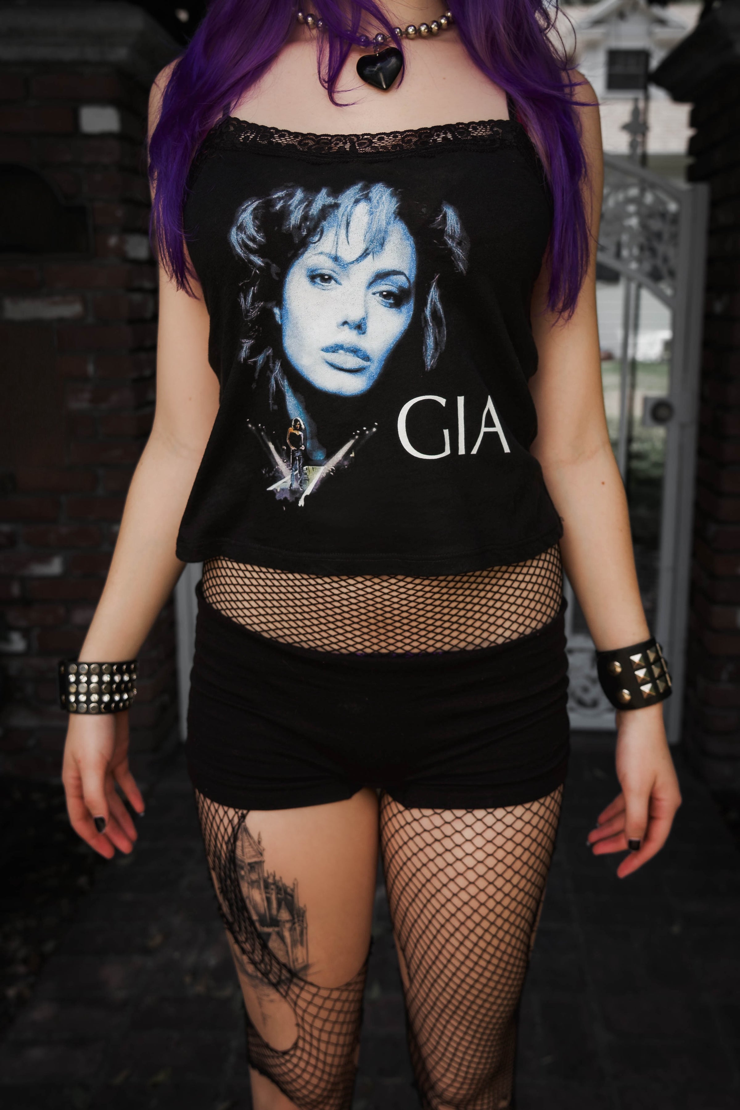 Gia Cropped Lace Tank