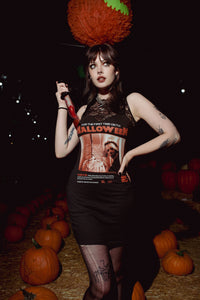 Halloween High-Neckline Lace Dress