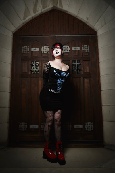 Donnie Darko Off- Shoulder Lace Dress