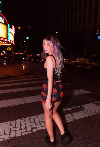 Pumpkins Mini Zip Skirt
