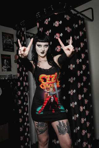 Ozzy Lace Strap Dress (Cross)