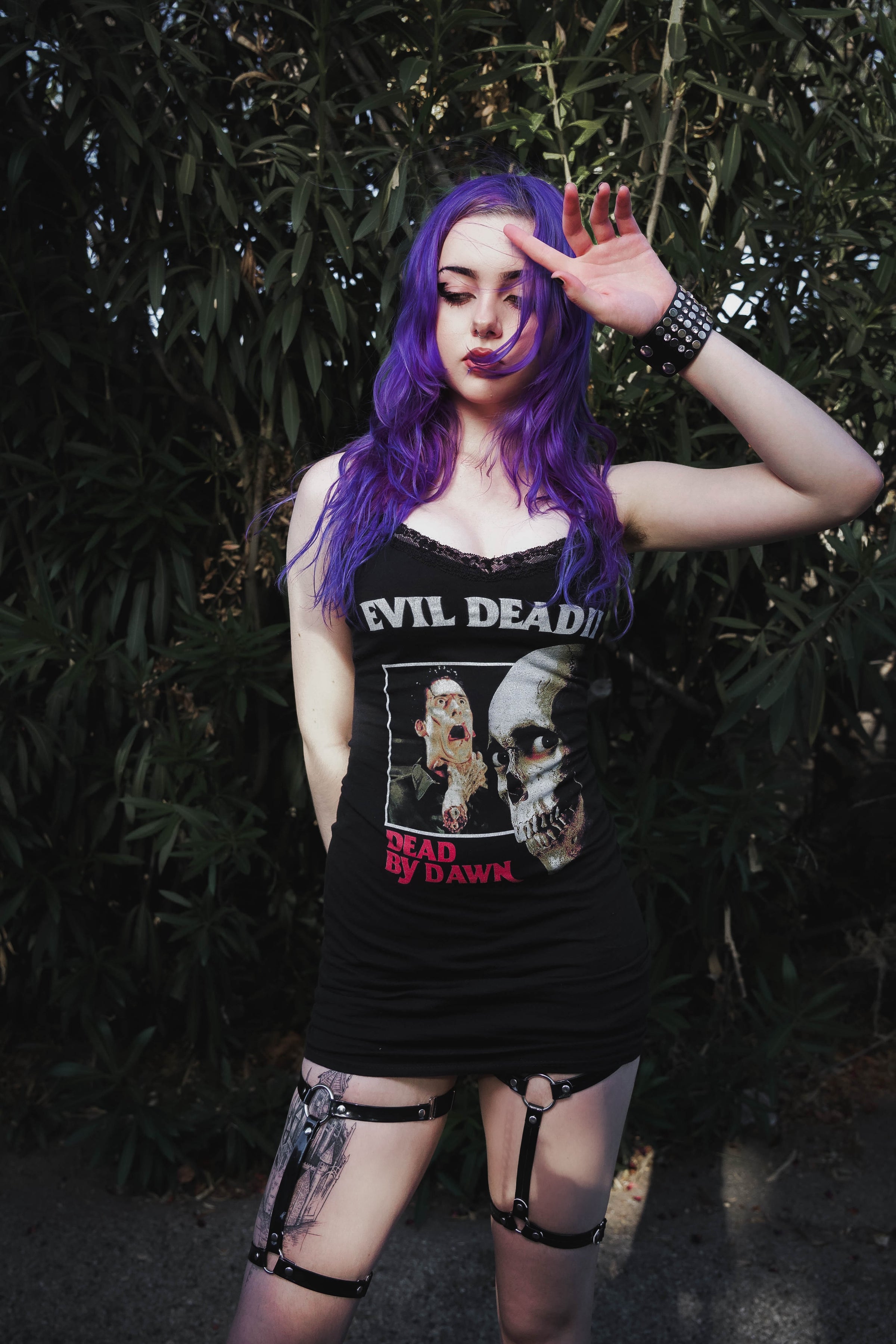 Evil Dead Lace Strap Dress