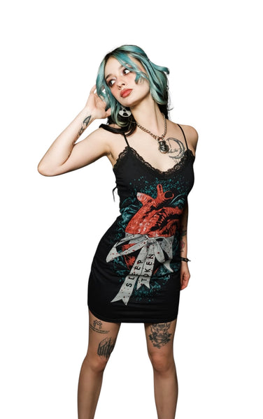 Sleep Token Lace Strap Dress