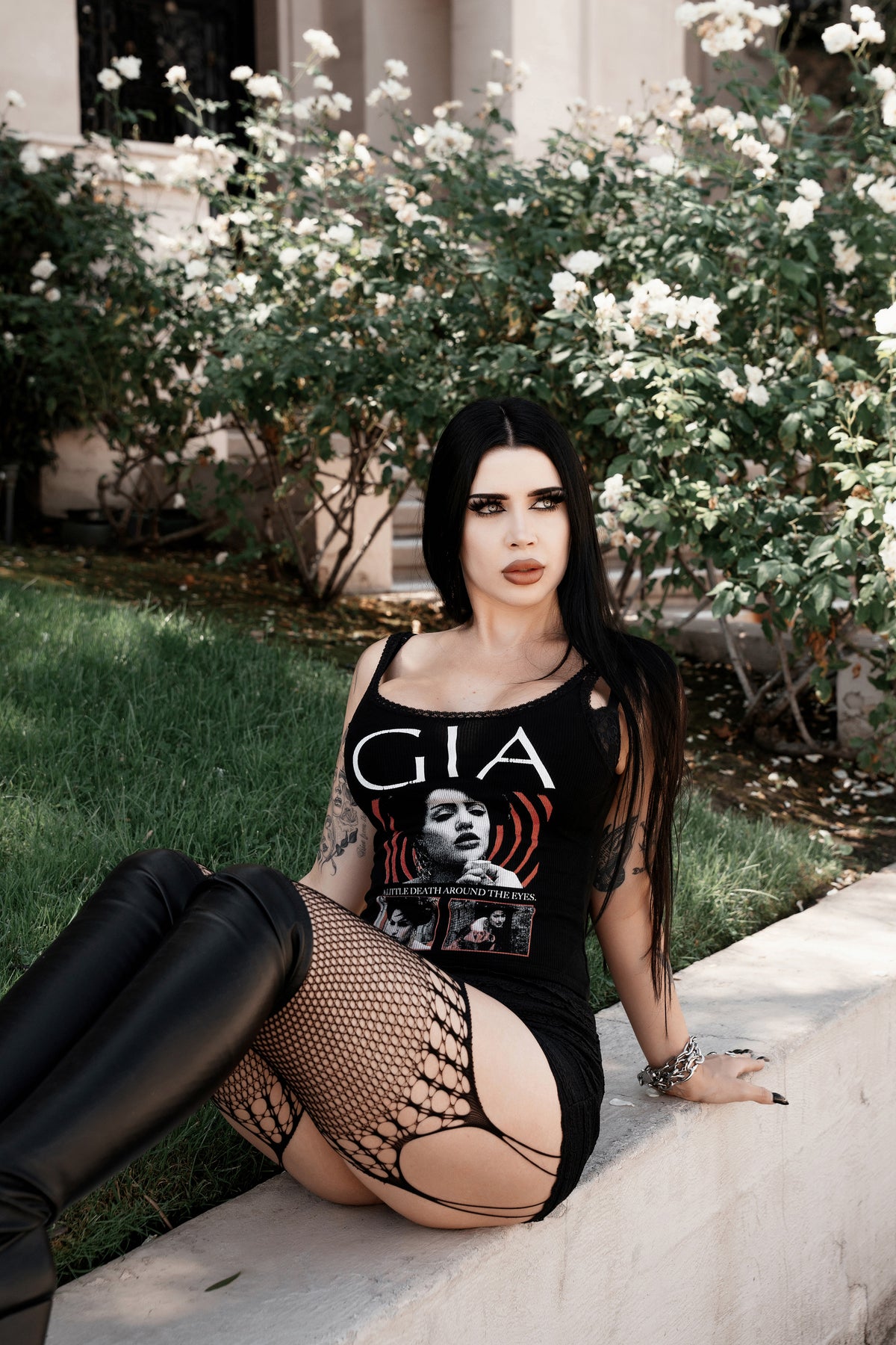 Gia Ribbed Lace Tank