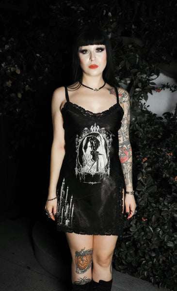 Rozz - Christian Death Mini Slip Dress