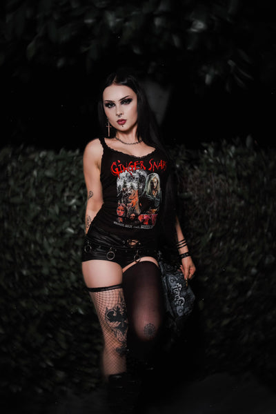 Ginger Snaps Ribbed Lace Tank (Limited edition)