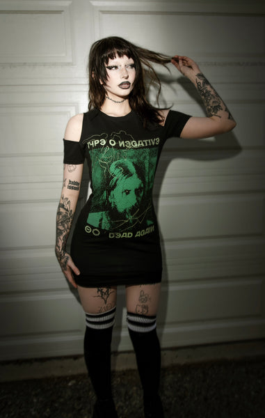 Type O' Negative Shoulder-Cut Dress