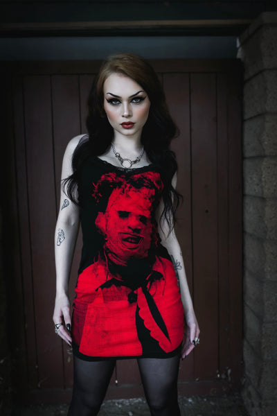 Leatherface Texas Chainsaw Massacre Lace Strap Dress