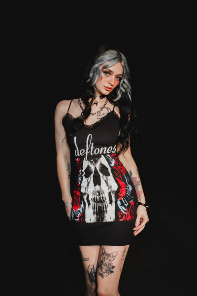 Deftones Lace Strap Dress