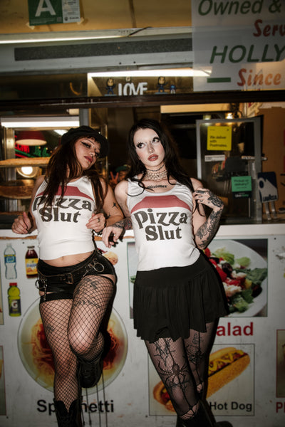 Pizza Slut Ribbed Tank Top