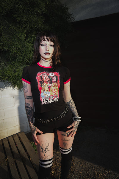 Night of the Demons Ringer Tee