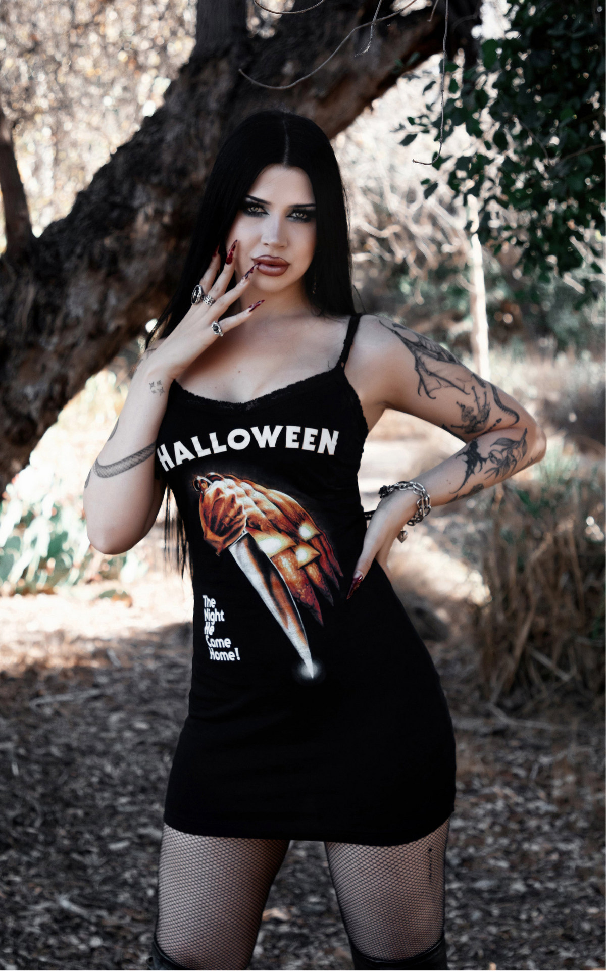 Halloween Lace Strap Dress