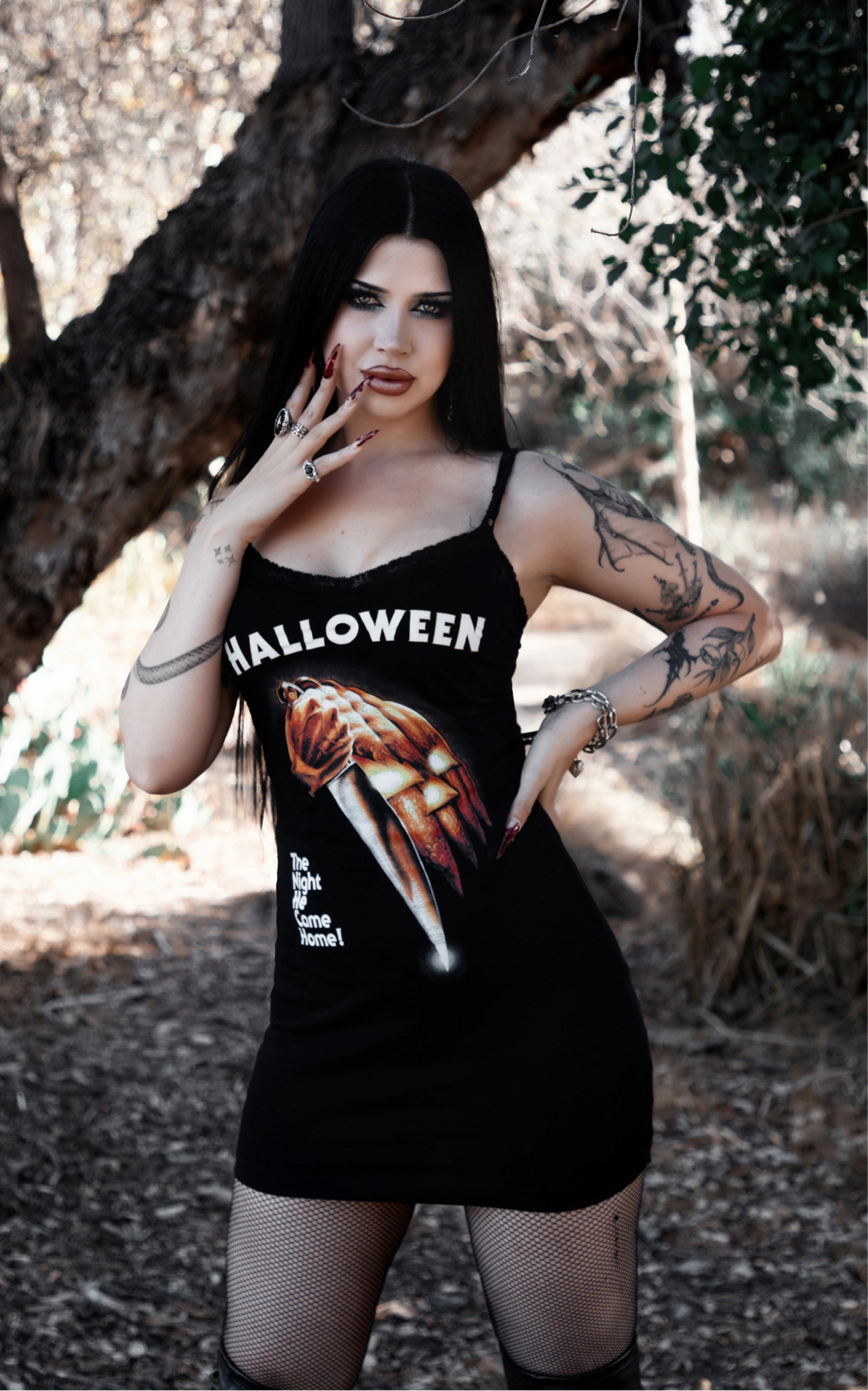 Halloween Lace Strap Dress
