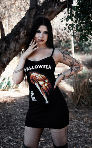 Halloween Lace Strap Dress