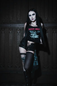 Acid Bath Cropped Lace Tank