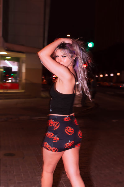 Pumpkins Mini Zip Skirt
