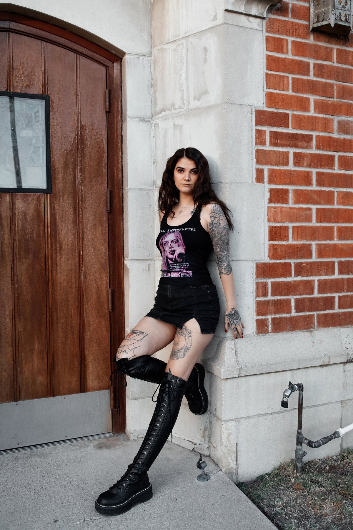 Girl, Interrupted Ribbed Tank Top