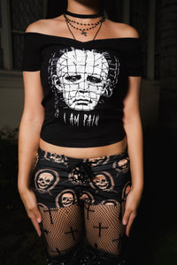 Skulls Lace Up Shorts