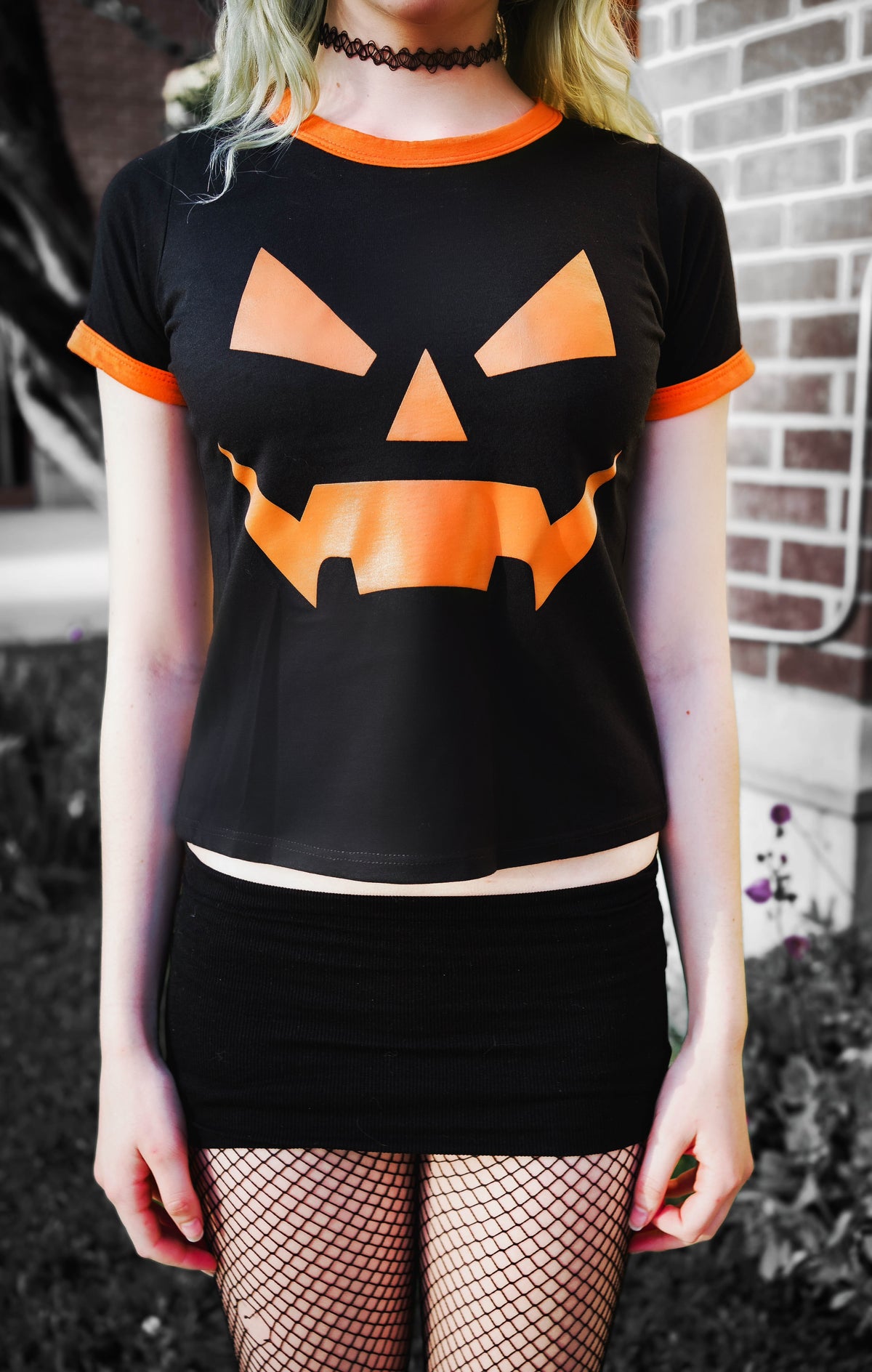 Pumpkin Ringer Tee