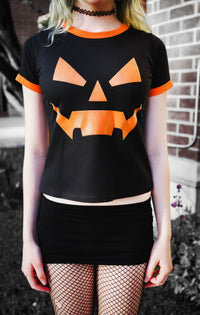 Pumpkin Ringer Tee