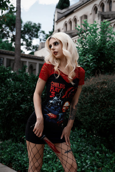 Chucky Red Lace Dress