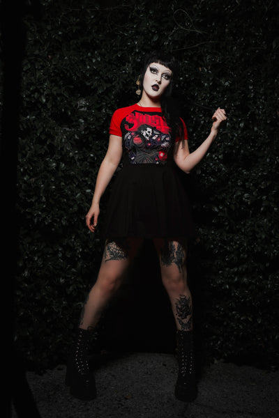 Ghost (Red Sleeves) Baby Doll Dress