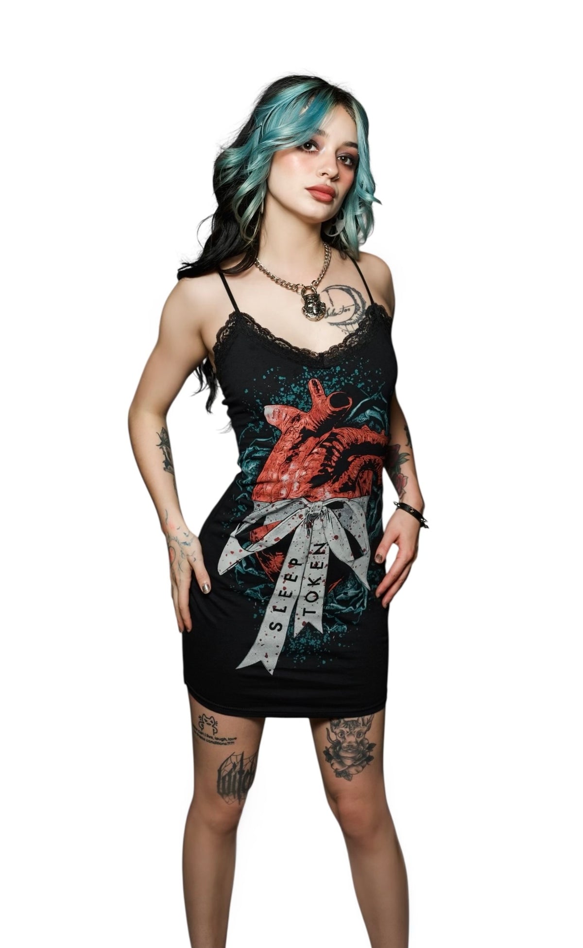 Sleep Token Lace Strap Dress