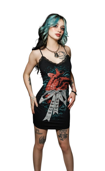 Sleep Token Lace Strap Dress