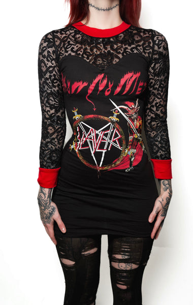 Slayer Long Sleeve Lace Dress