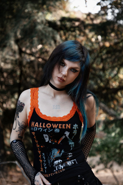 Halloween Lace Ribbed Tank (Limited edition)