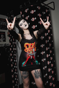 Ozzy Lace Strap Dress (Cross)