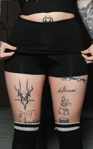 Black Mini Skort
