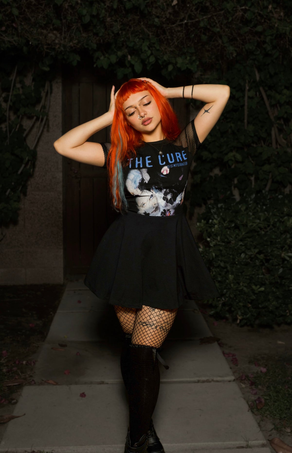 The Cure Fishnet Baby Doll Dress