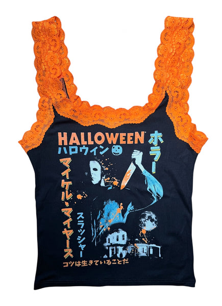 Halloween Lace Ribbed Tank (Limited edition)