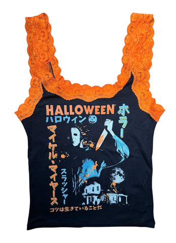Halloween Lace Ribbed Tank (Limited edition)