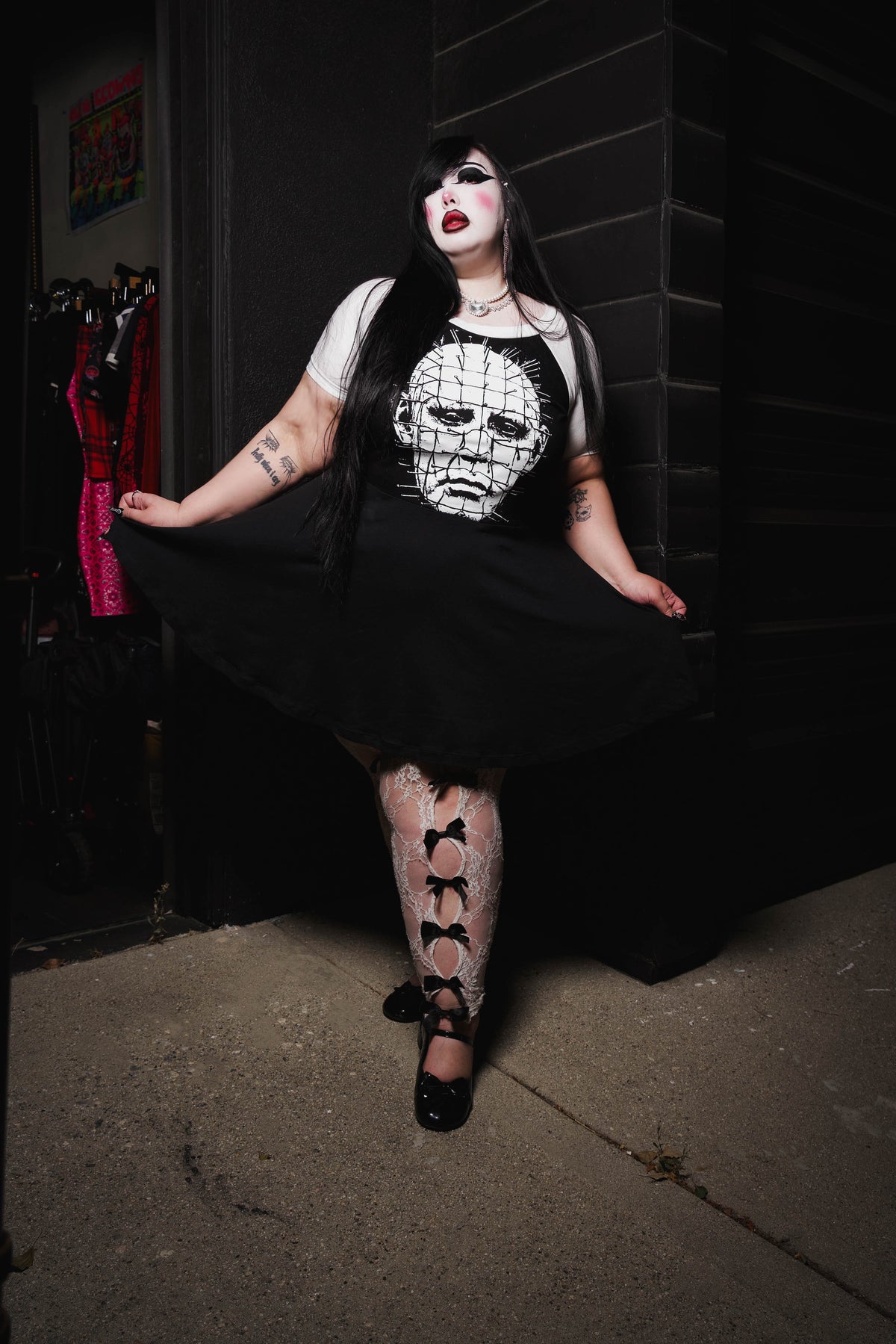 Pinhead (Face) Baby Doll Dress