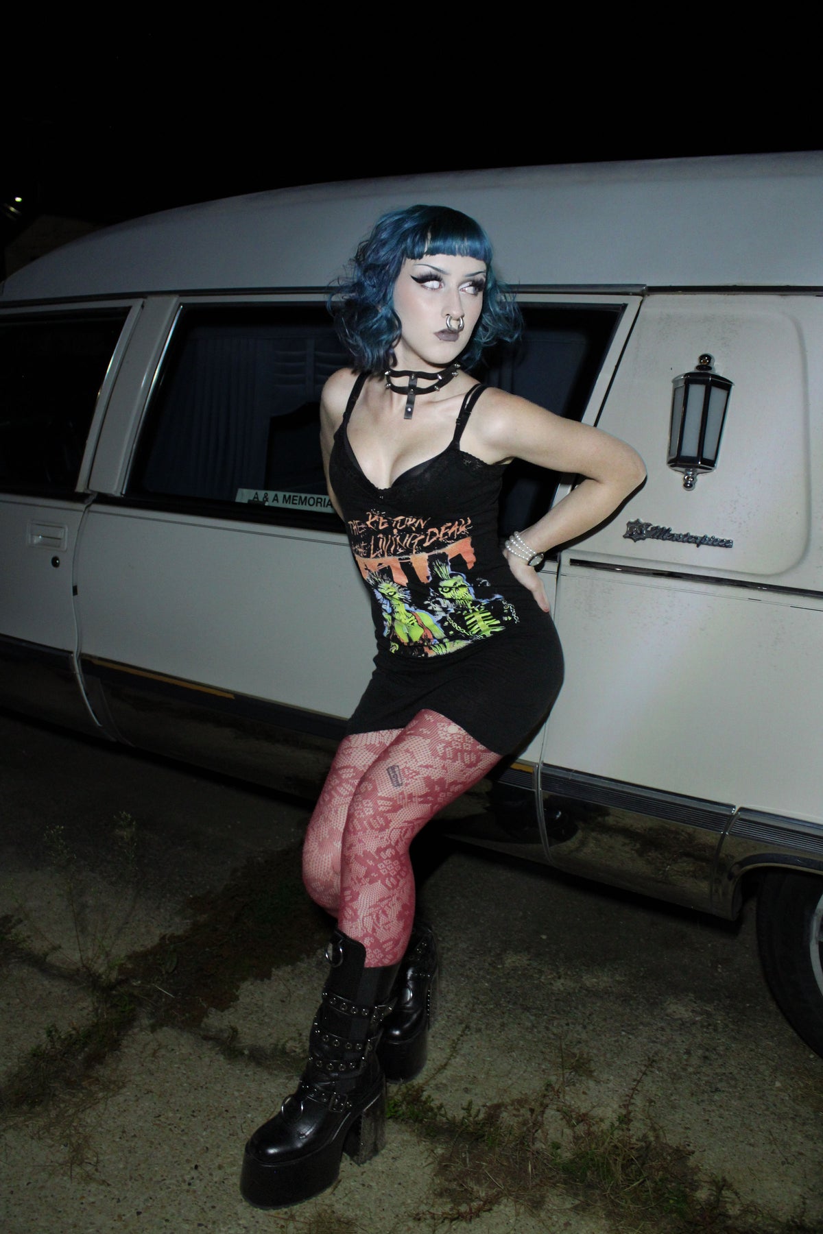 The Return of the Living Dead Lace Strap Dress
