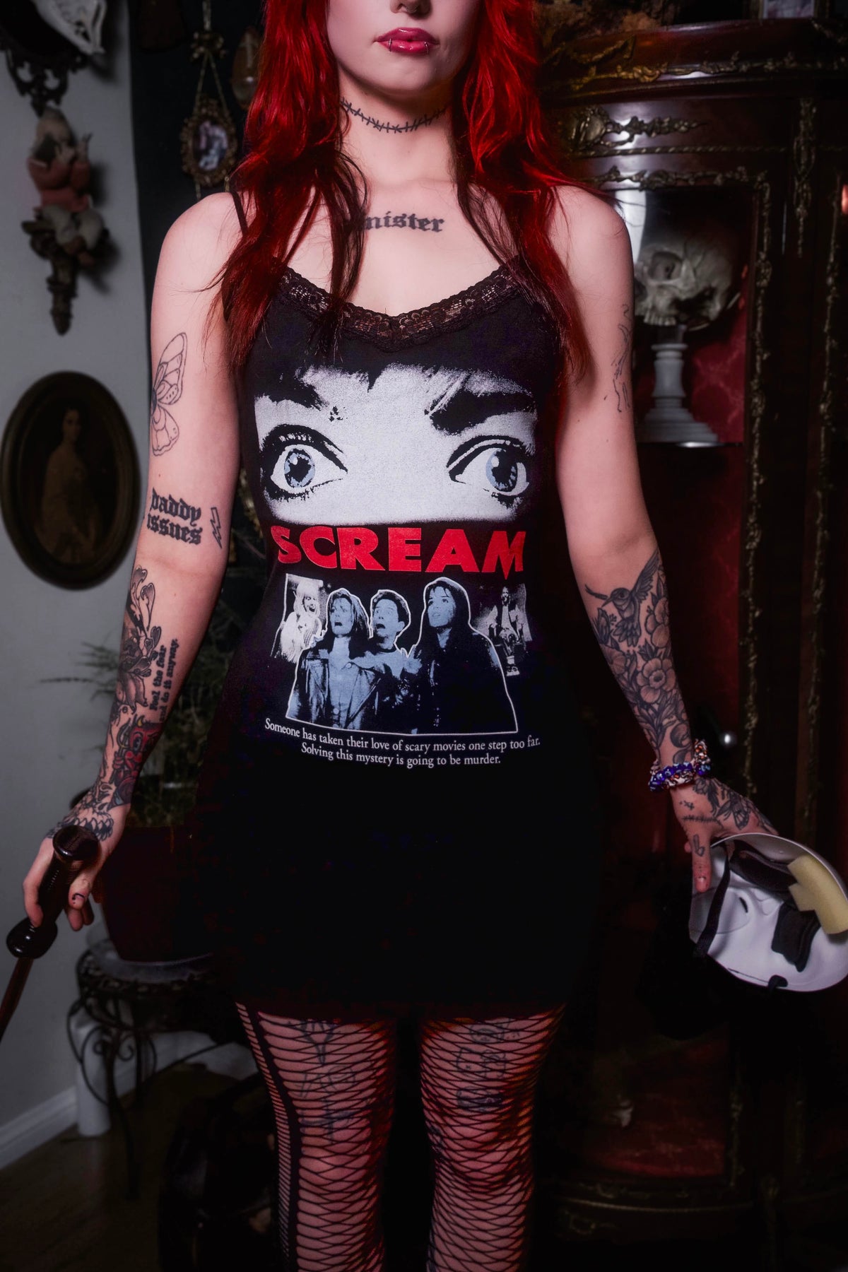 Scream Lace Strap Dress