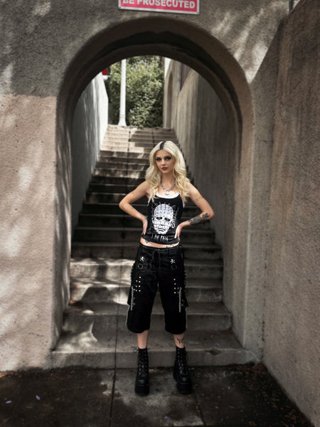 I am Pain Lace Ribbed Tank (Limited edition)